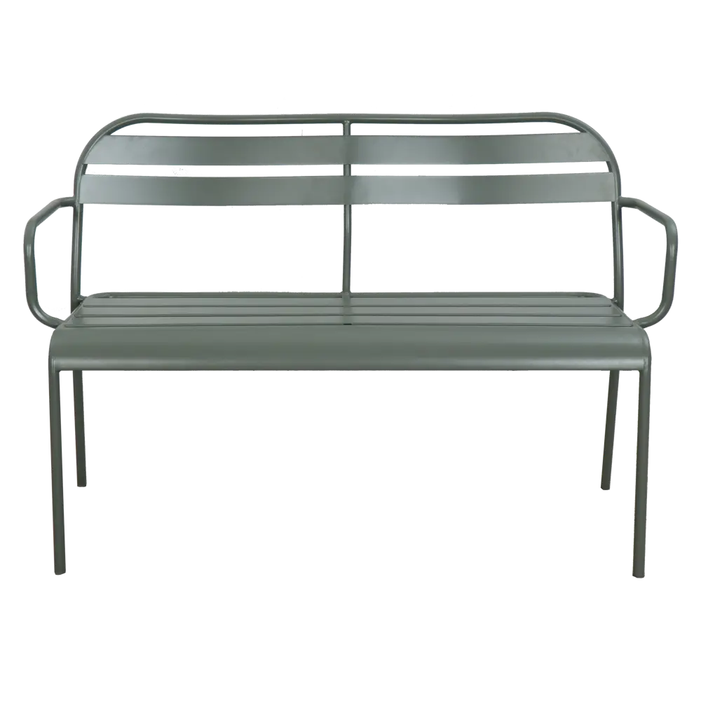 Скамья садовая Café 90x120 см сталь цвет зелёный Santreyd STLM-2207647 - Вид №1