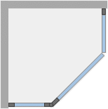 Душевое ограждение Ambassador Diamond 12011111L (900x900x2000), 1 место - Вид №8