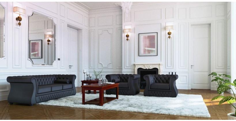 Arrediorg.it® Стеганое кожаное кресло с подлокотниками Chester lux sun-id-1418708 - Вид №2