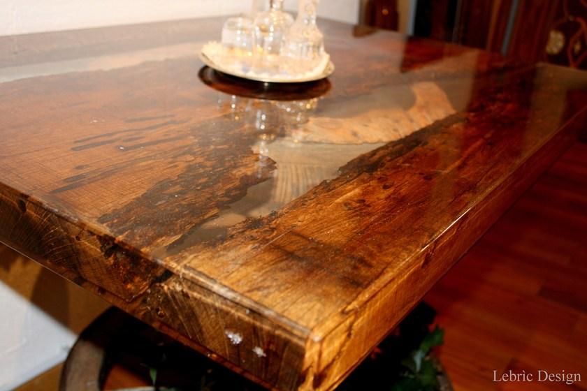 ANTICO TRENTINO Прямоугольный обеденный стол Lebrìc design - legno e resina sun-id-1416809 - Вид №11