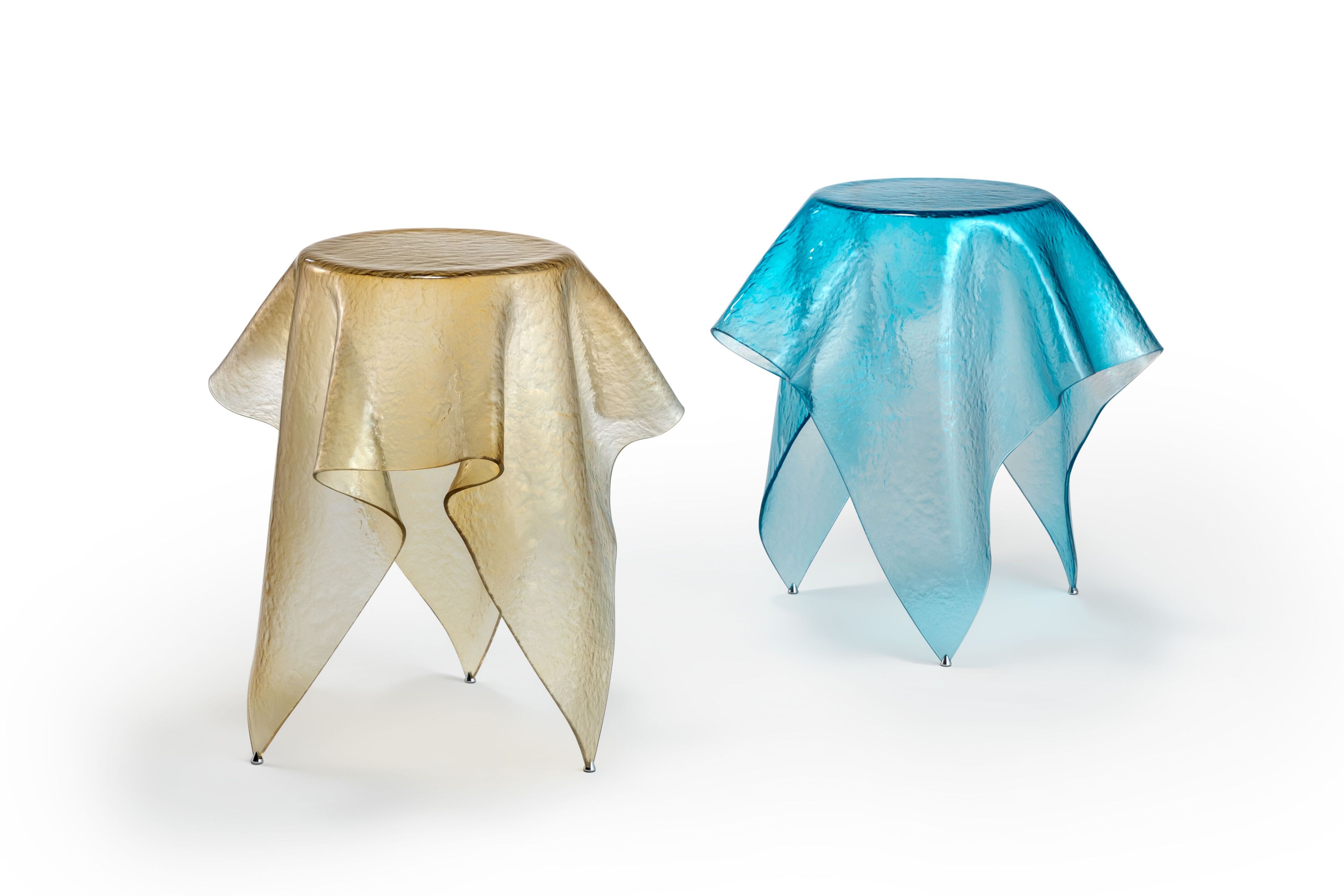 Круглый журнальный столик из изогнутого стекла REFLEX платок ARCH-00035349 - Вид №6