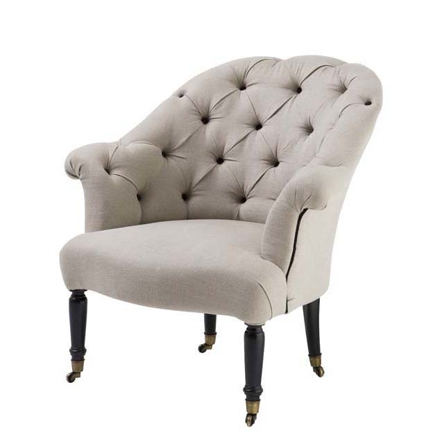 Кресло Montparnasse от Eichholtz бежевое PUSHA ДИЗАЙНЕРСКИЕ, EICHHOLTZ 062319 Бежевый  - Вид №1