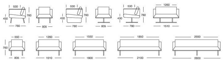 ROSSIN 2-местный тканевый диван Orbis sun-id-1357248 - Вид №2