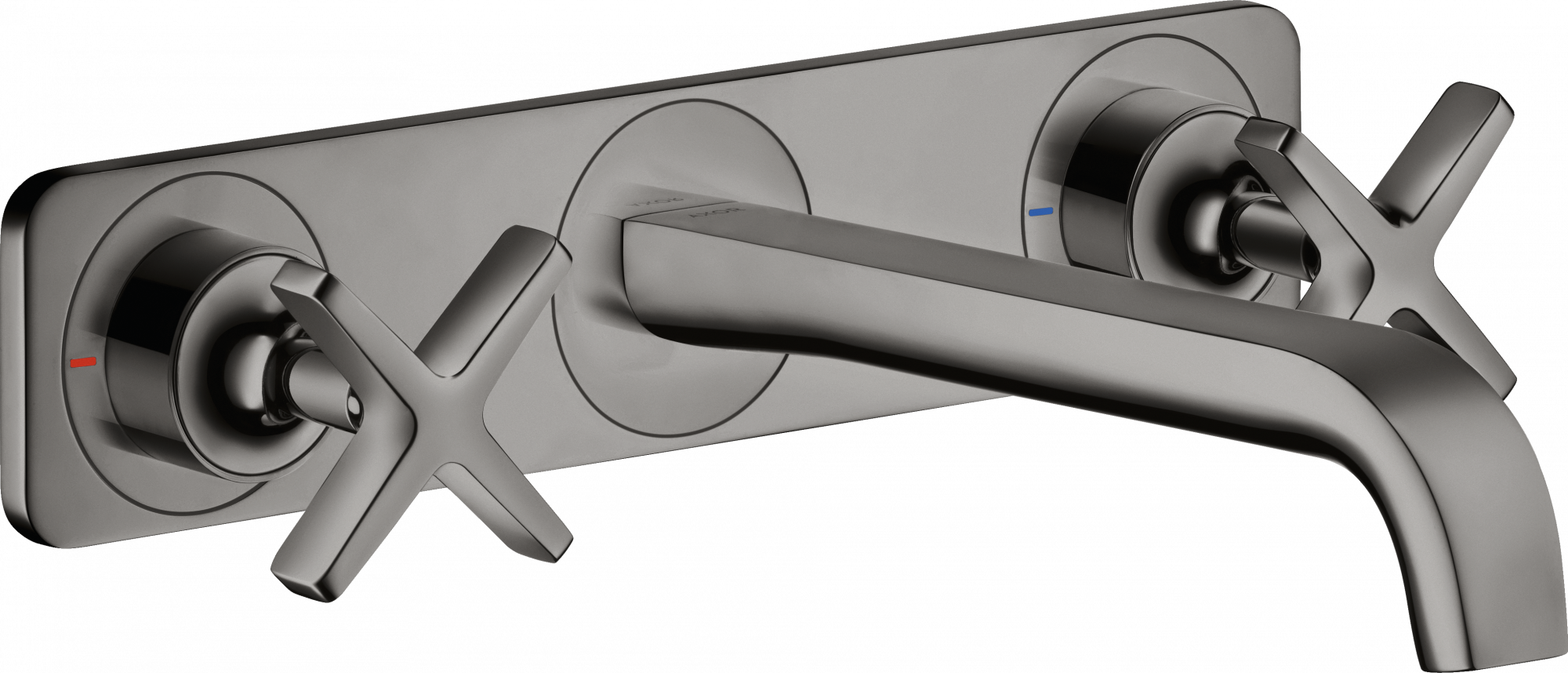 36115330 Смеситель для раковины на 3 отверстия, скрытого монтажа, настенный, с изливом 220 мм и тарелкой AXOR CITTERIO E