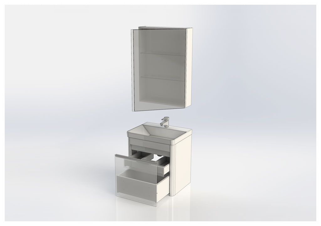 Мебель для ванной Aquanet Вилора 60 белый 00203632 - Вид №8