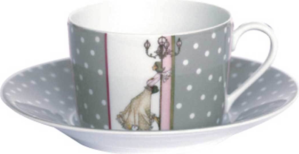 10562003 Haviland Набор из 2 чайных чашек с блюдцами 200мл "Мадемуазель развлекается" Фарфор 