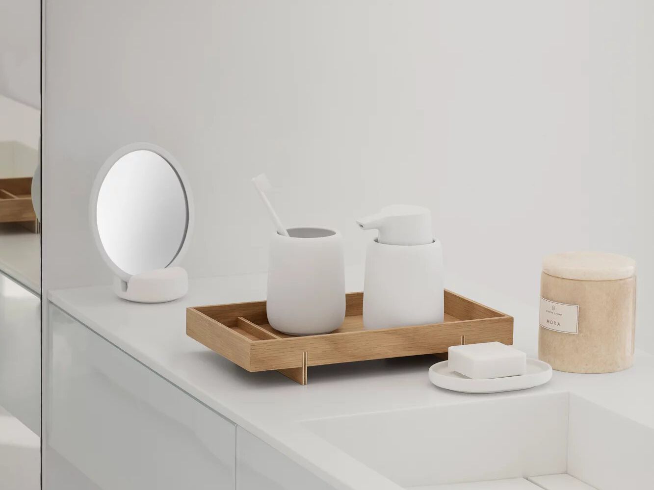 Столешница керамическая круглая лупа зеркало blomus Arno ARCH-00126121 - Вид №6