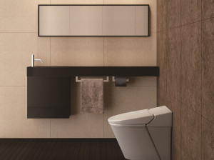 Мраморная ручная мойка с держателем для полотенец