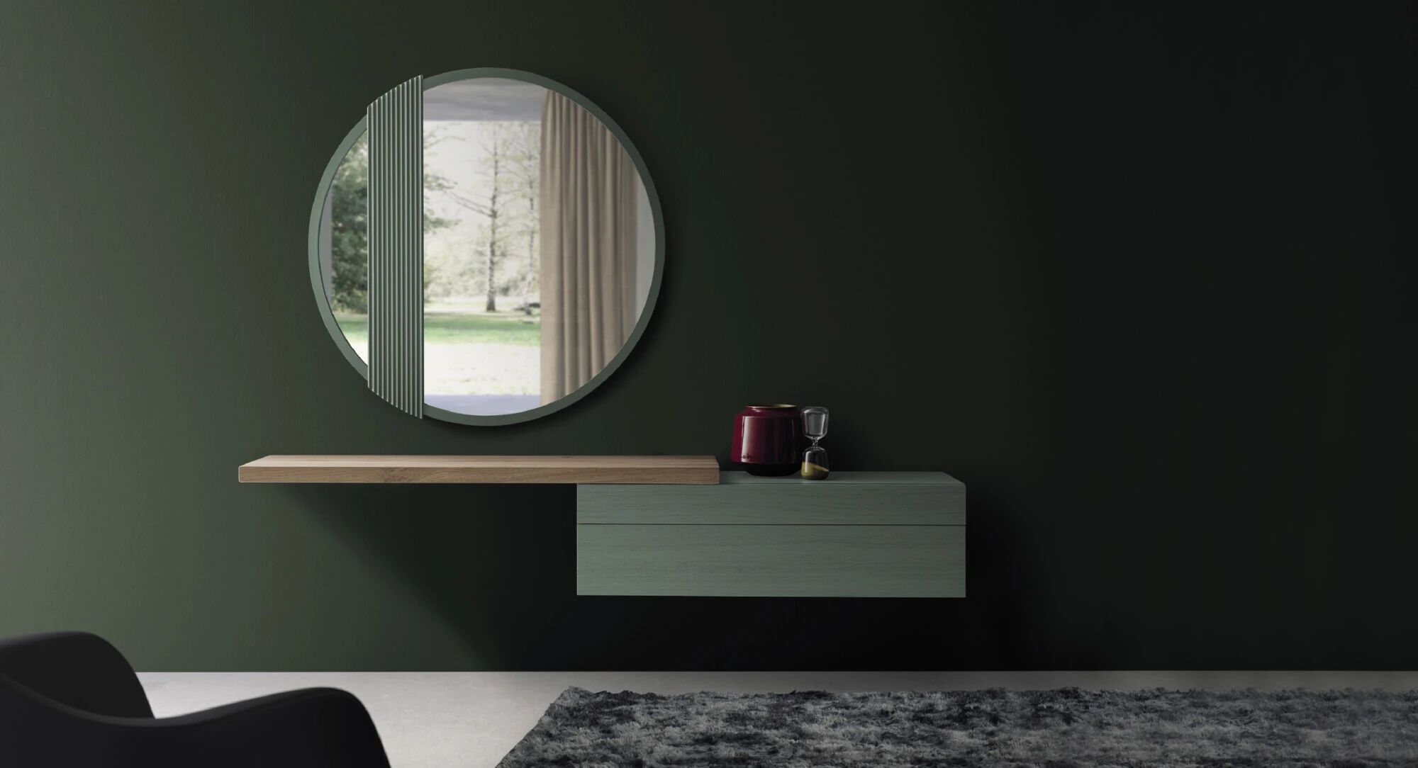 Деревянный подвесной комод Devina Nais FLY ARCH-00073178 - Вид №1