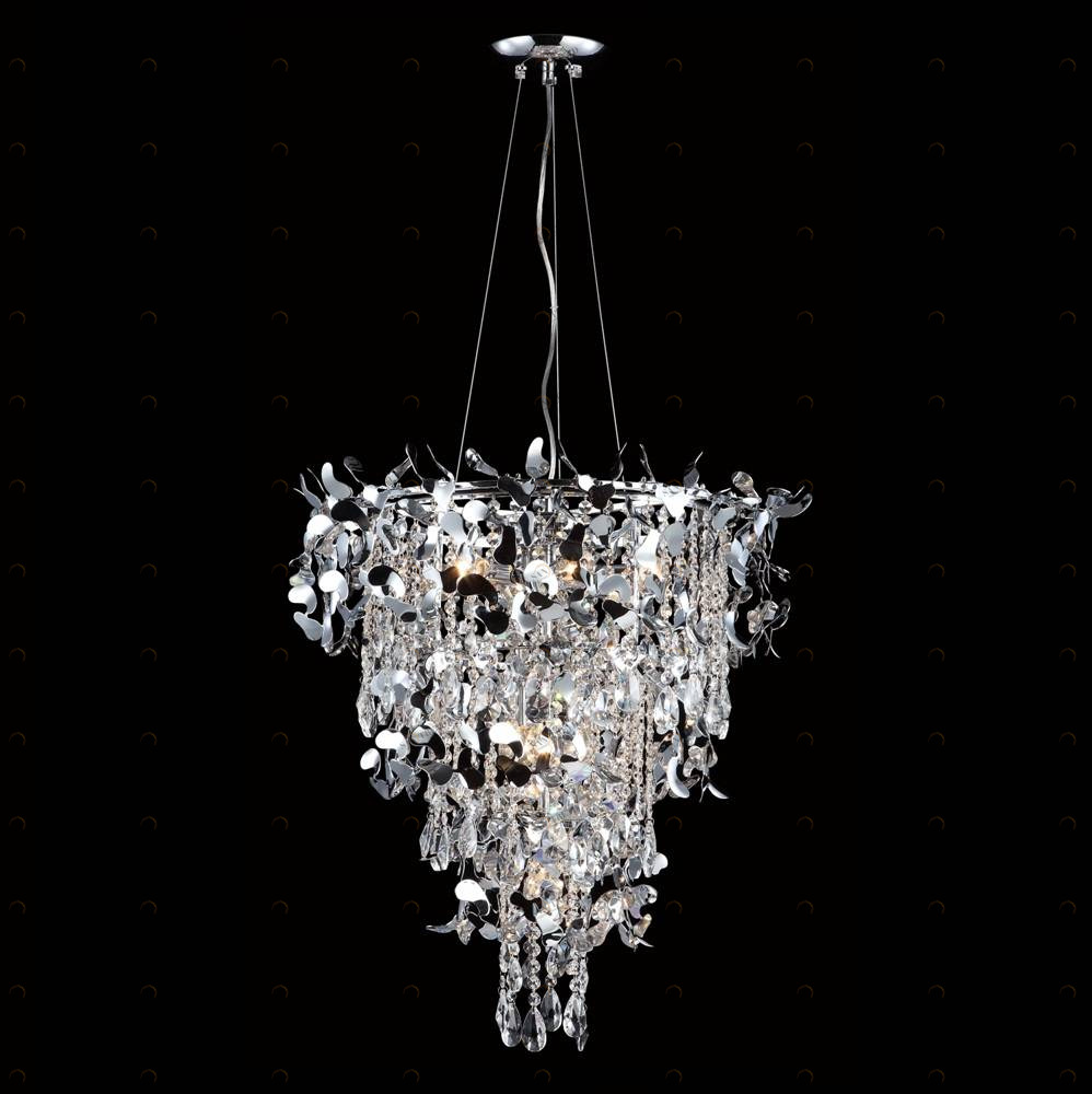 Подвесная люстра Crystal Lux Romeo SP10 Chrome D600 CRYSTAL LUX ДИЗАЙНЕРСКИЕ, ROMEO 058048 Хром 