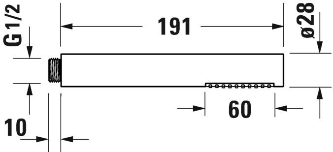 Duravit Ручной душ с фиксированной струей sun-id-1428415 - Вид №1