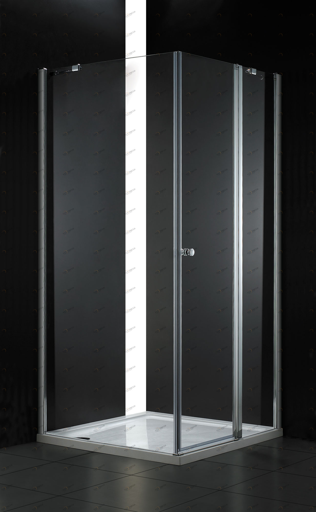 Душевой уголок CEZARES ELENA-W-A-12-90-P-Cr-R