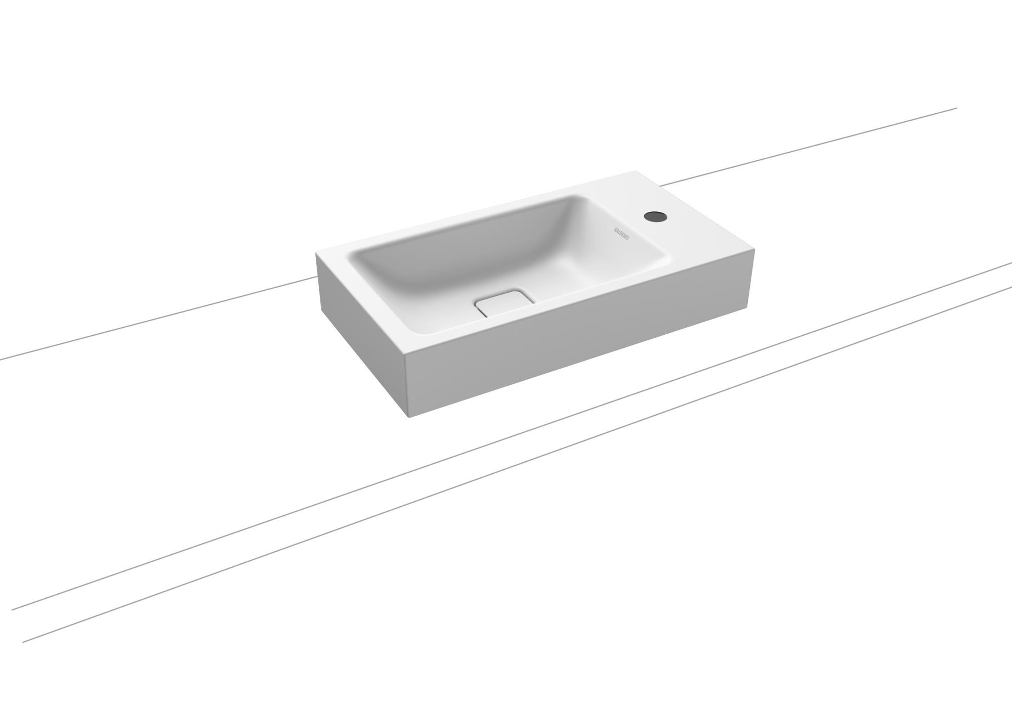 Умывальник KALDEWEI Сталь эмалированная 3074 258 альпийский белый матовый 30743319258