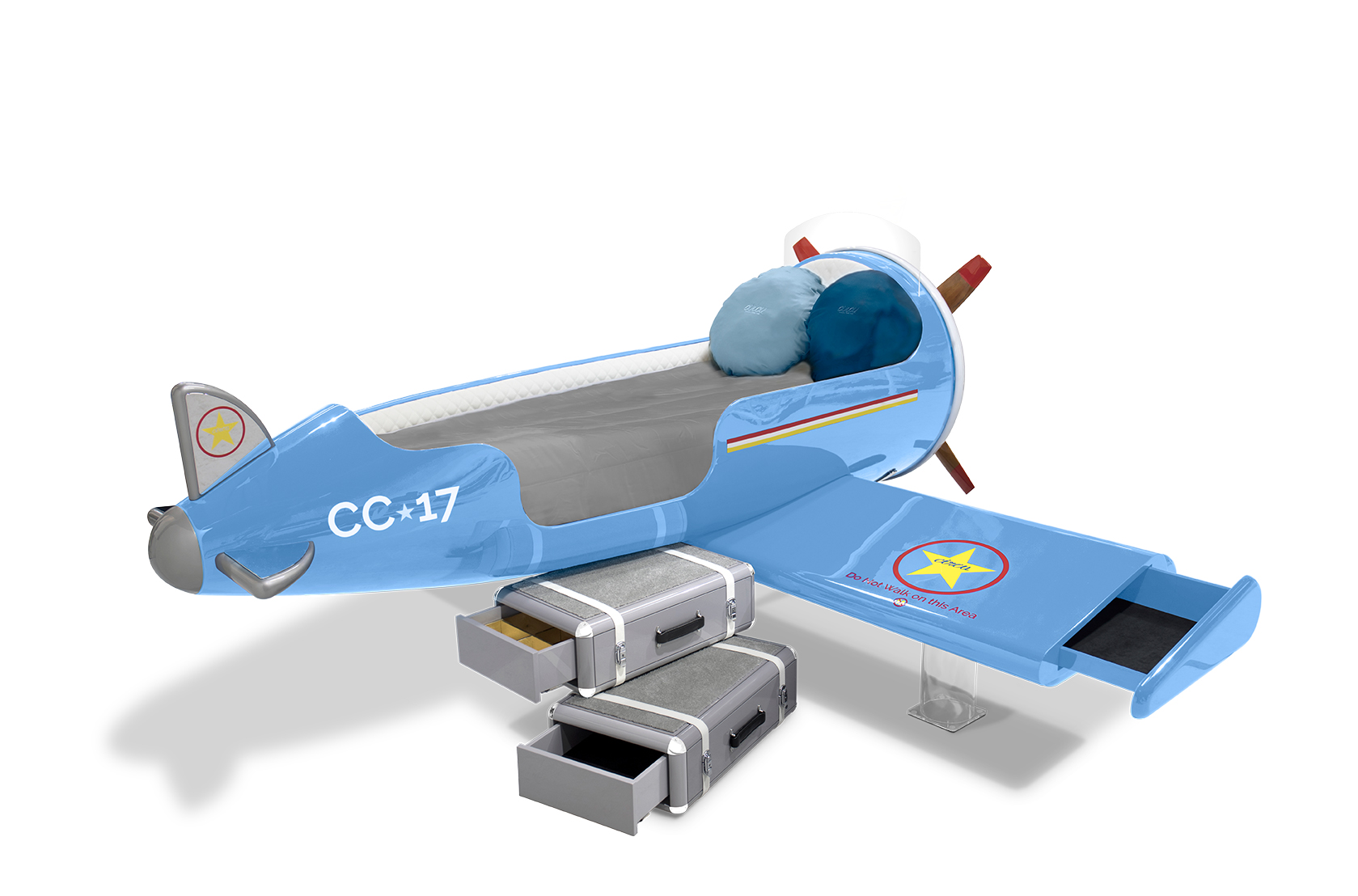 CIST29 Детская кровать самолет Sky One Circu  - Вид №6