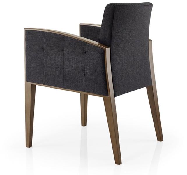 JMS Стул из ткани с тафтингом и подлокотниками Cassis M284 cr - Вид №1