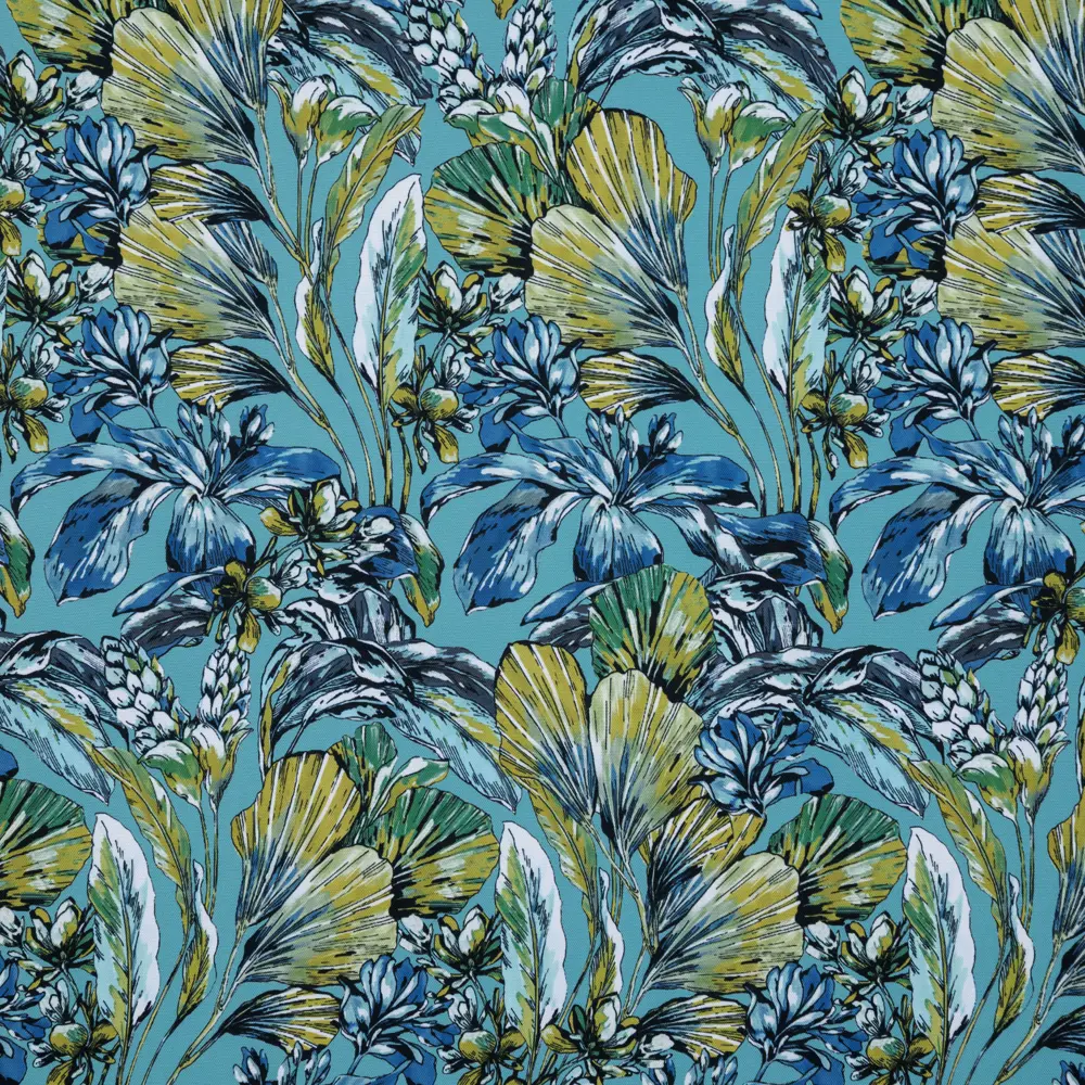 Штора на ленте «Ирисы» 140х260 см цвет зелёный SEASONS STLM-2065387 - Вид №1