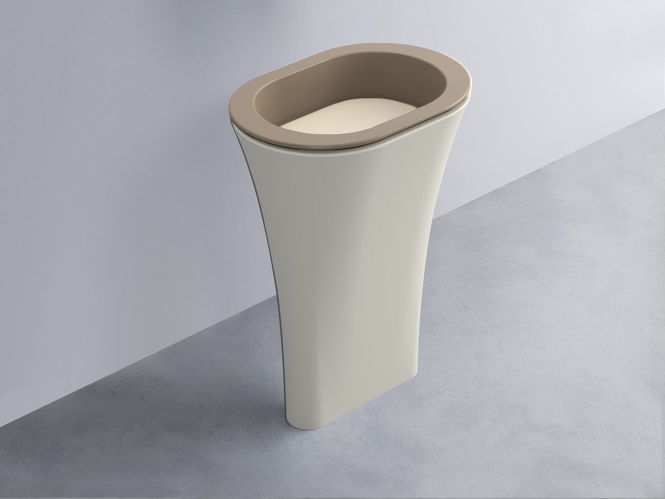 AMLA65-AN+AMPILO-LN+AMCOLO-TL Раковина Amedeo Ovale отдельностоящая cielo Enjoy + Amedeo Ceramica Cielo