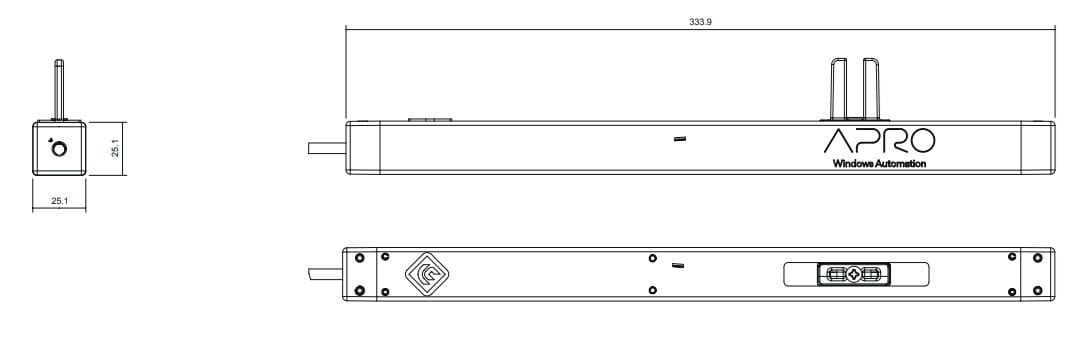 Электромеханический замок для окон MASTER ITALY APRO ARCH-00097267 - Вид №2