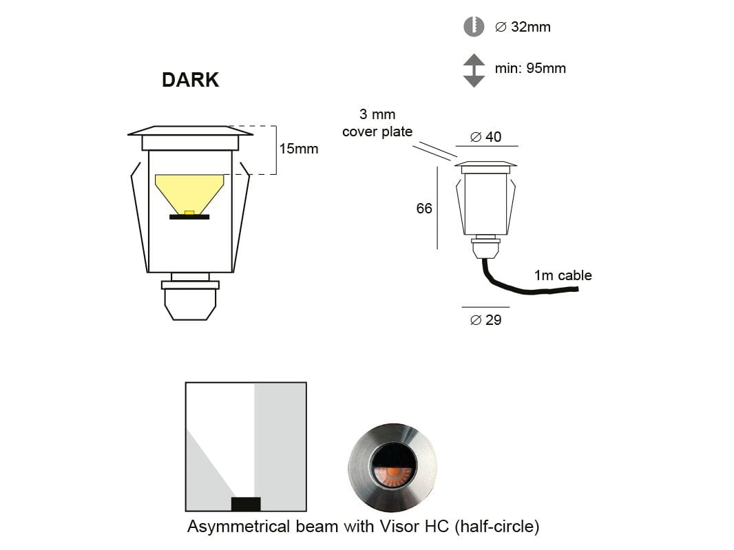 Светодиодная лампа для дайвинга из нержавеющей стали BEL-LIGHTING зона ARCH-00109390 - Вид №1