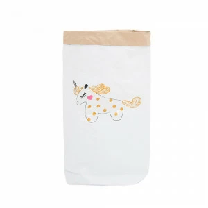 Эко-мешок для игрушек Gold Unicorn из крафт бумаги VAMVIGVAM  282034 Белый;бежевый