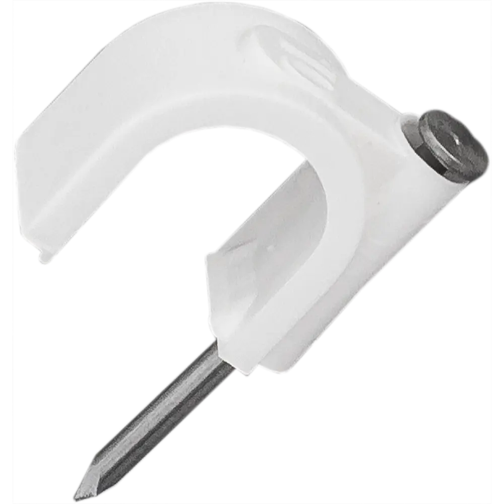 Скоба для электрокабеля круглая 10х15 мм, 50 шт НЕВСКИЙ КРЕПЕЖ STLM-2097470