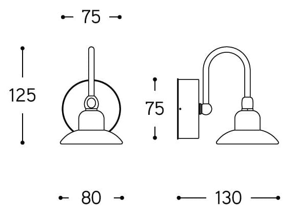 Металлическая наружная настенная лампа Aldo Bernardi ARCH-00052959 - Вид №2