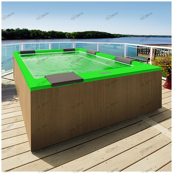 Бассейн Gruppo Treesse Muse Plus-V212I-PL-ZE прямоугольный встроенный зеленый PLUSV212IPLZE