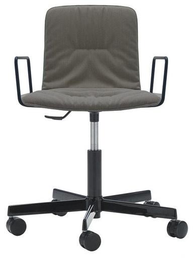 Viccarbe Офисное кресло из ткани с подлокотниками на колесиках Klip sun-id-1393921 - Вид №3