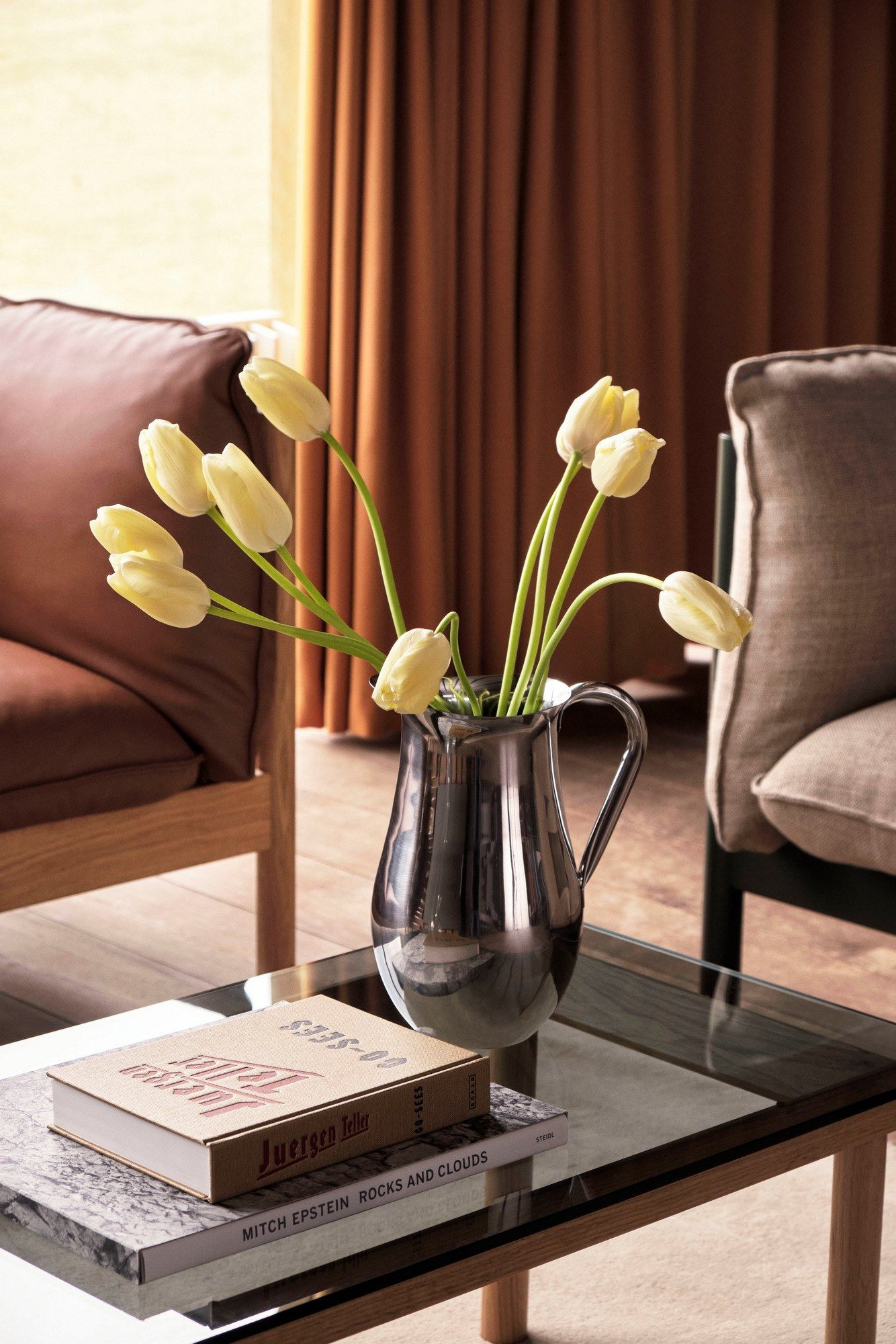 Низкий прямоугольный журнальный столик из дерева и стекла Hay KOFI ARCH-00118867 - Вид №10