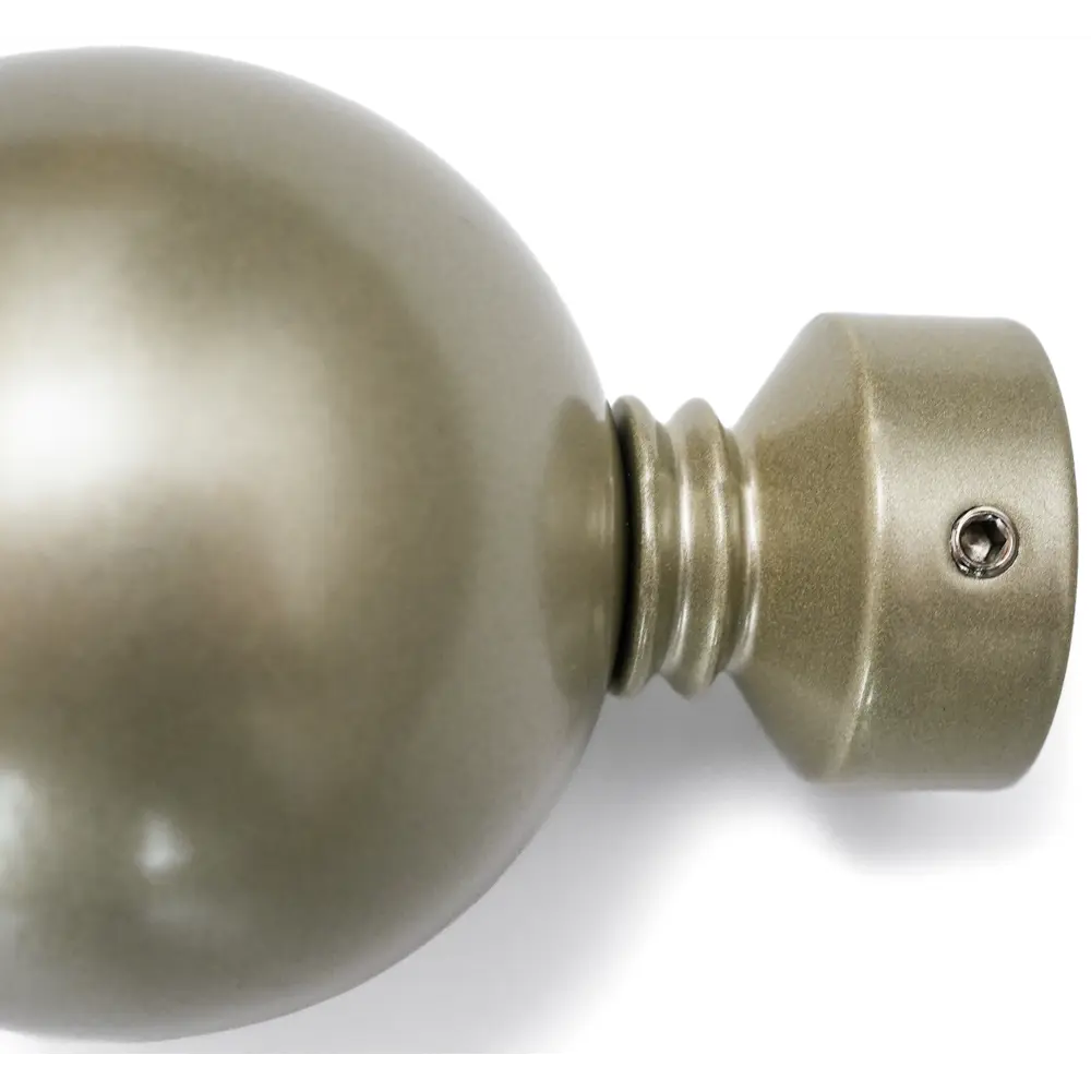 Наконечник для карниза Мульти Шар ионический металл цвет стальной 2x7 см Santreyd STLM-2120254 - Вид №1