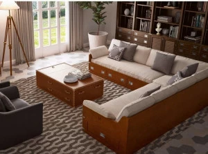 Caroti Угловой диван с тумбой под ТВ и книжным шкафом Via montenapoleone