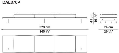 B&B Italia 3-х местный тканевый диван Dock sun-id-1376507 - Вид №71