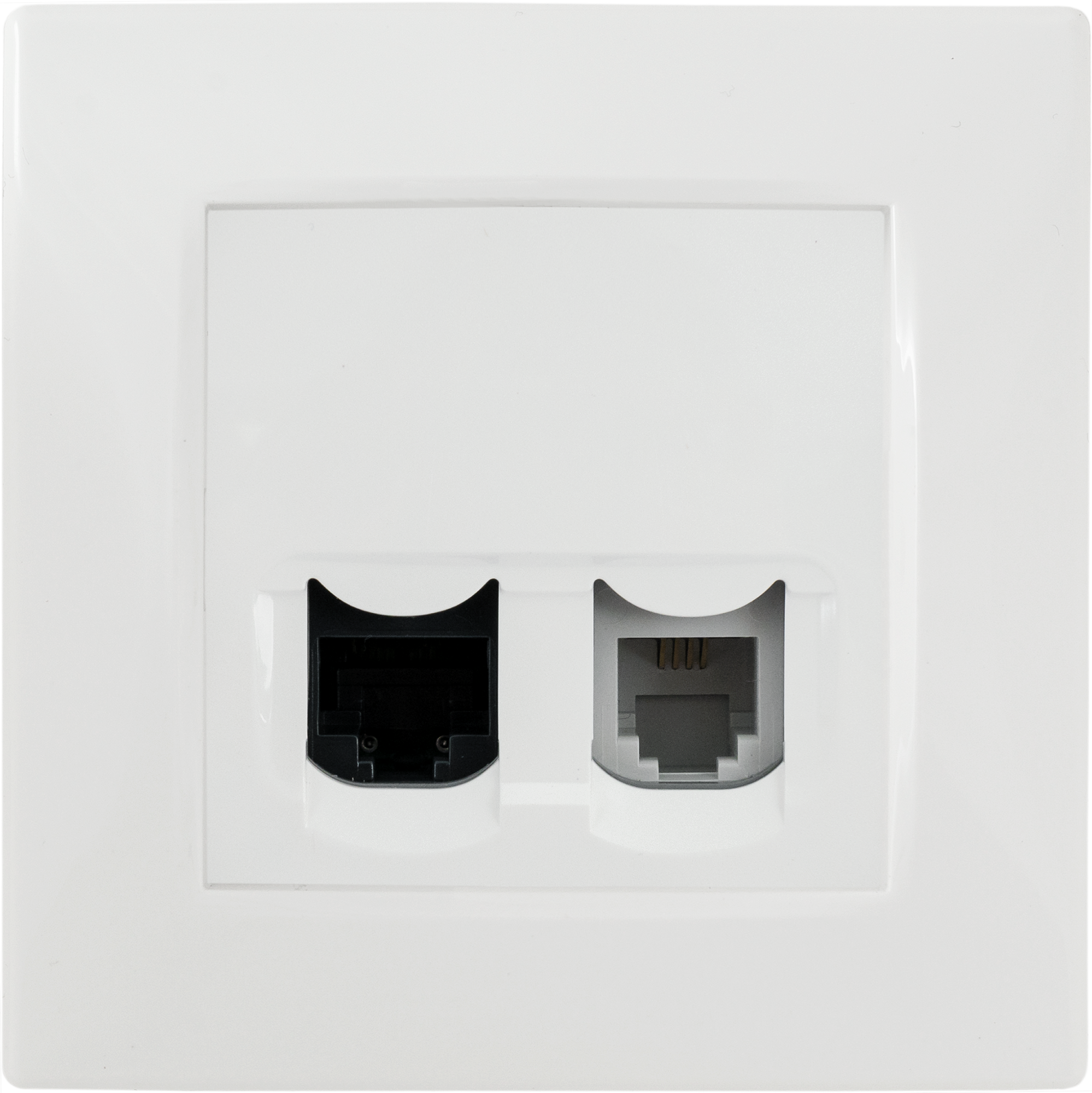 Розетка Legrand Etika для телефона и компьютера с подключением RJ11/RJ45 82496523 STLM-0028708 - Вид №3