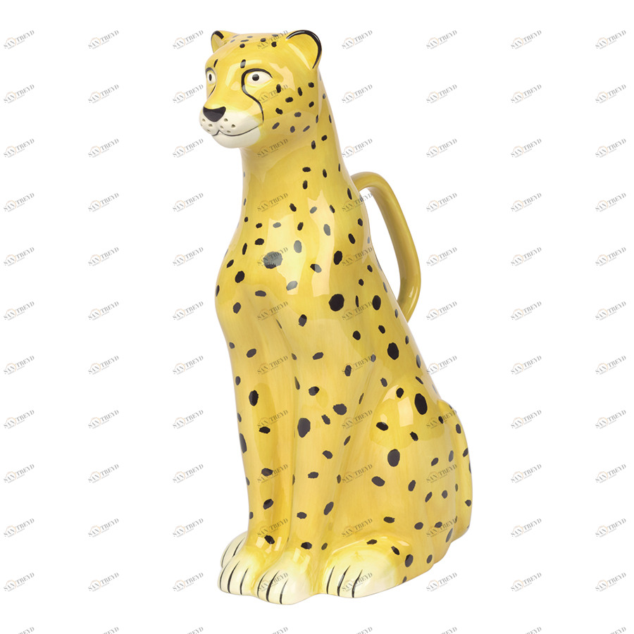 Лейка желто-черная керамическая Urban Jungle Cheetah DOIY  00-3871331 Желтый;черный 
