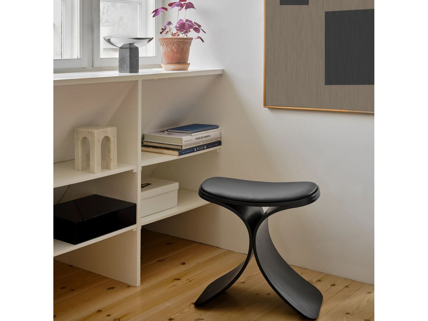 Дубовый стул с кожаным сиденьем Gejst Luno ARCH-00042405 - Вид №2