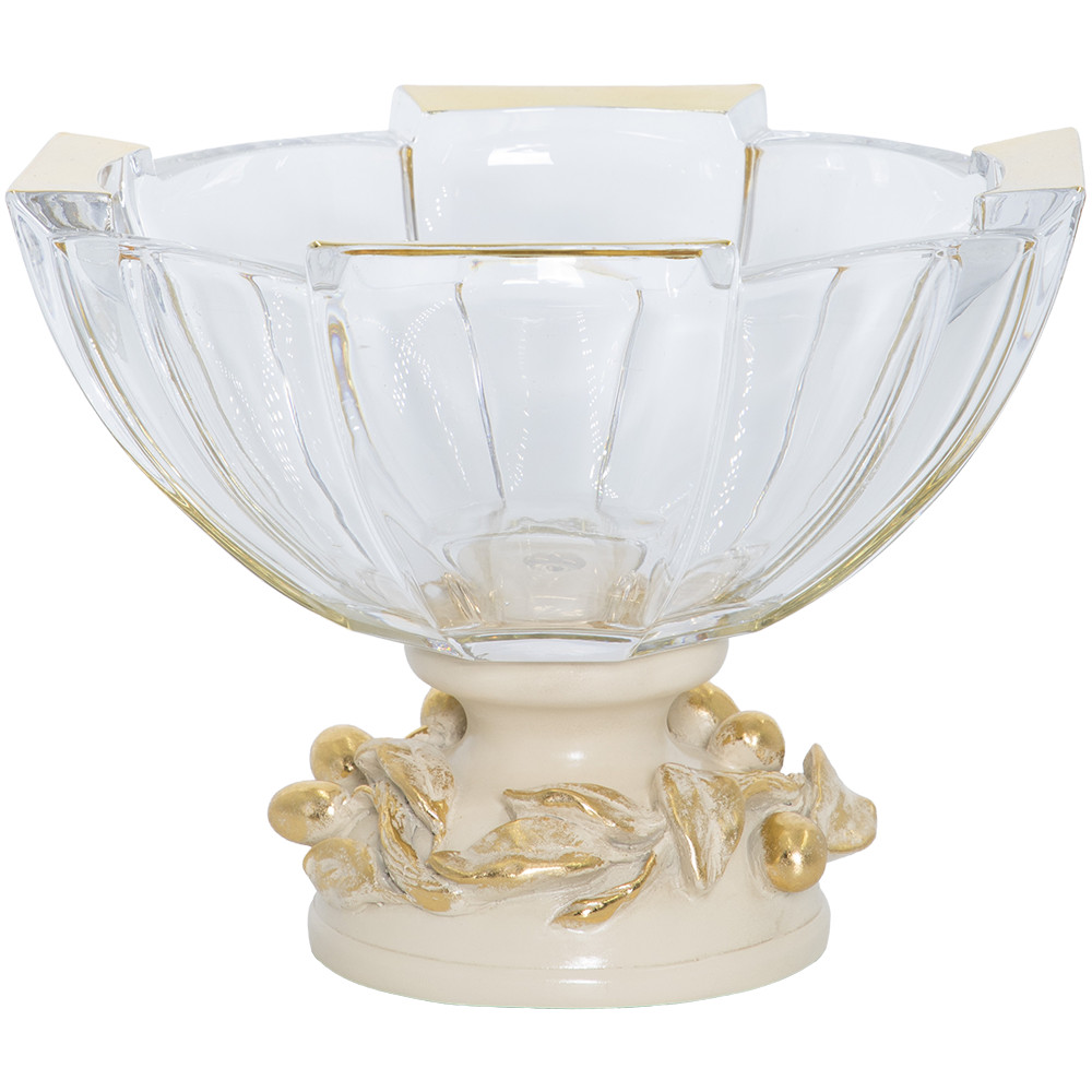 52101 Фруктовница-конфетница Oliva Branch Айвори BOGACHO 4627179659950