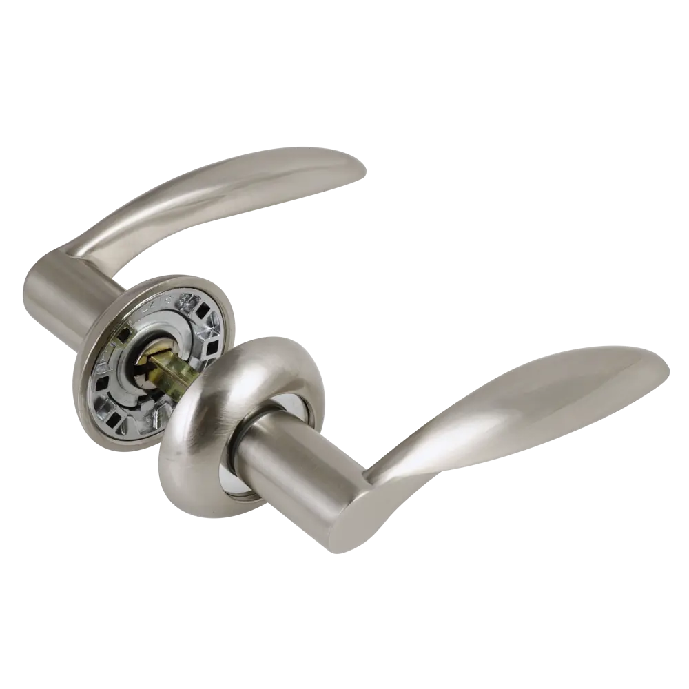 Дверные ручки EDSON EDS-1B-R1 в стильном никелевом исполнении 85168510 STLM-0059334