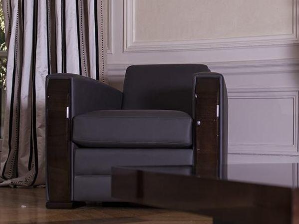 HUGUES CHEVALIER Мягкое кожаное кресло Iconic sun-id-1367198 - Вид №3