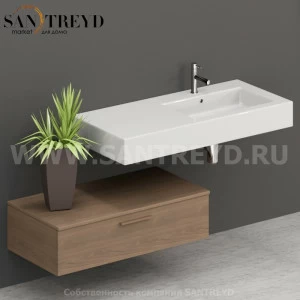 T10052CF Столешницы для использования в сочетании с тумбами и открытыми тумбами 100 см цвет Дуб кофейный ARREDO WOOD Италия