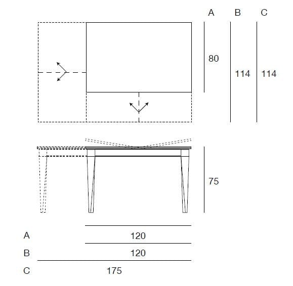 Прямоугольный выдвижной стол Pacini & Cappellini Plurimo ARCH-00104377 - Вид №7