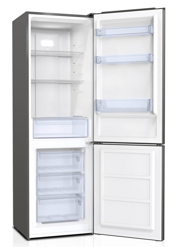 8192447 Холодильник с морозильником   KRAFT TNC-NF302X серебристый STDN-0030737 - Вид №1
