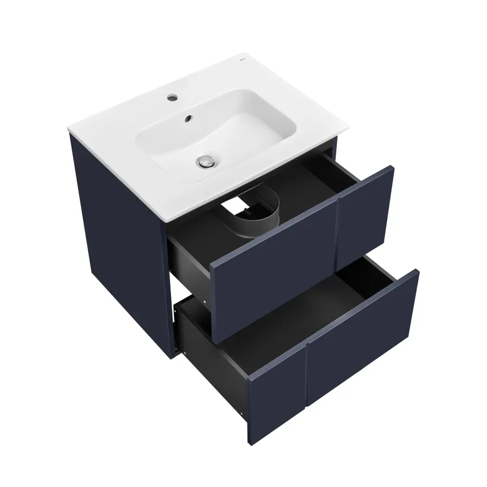 Тумба под раковину подвесная Roca Pilar 60 см цвет синий STLM-2120146 - Вид №3