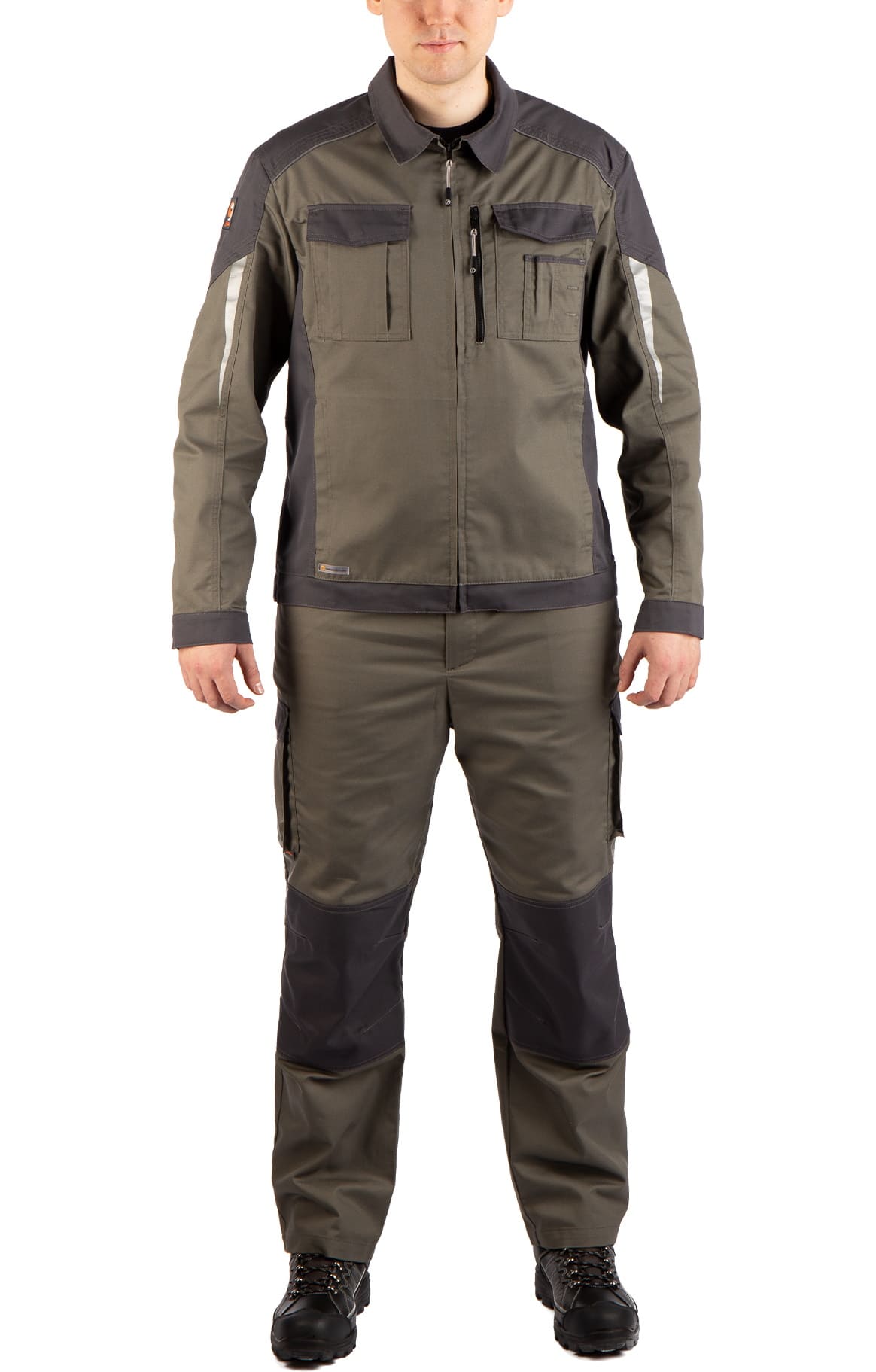 4974819 Костюм  NEW серый хаки графит STATUS  Летняя спецодежда  размер 56-58/182-188  - Вид №16