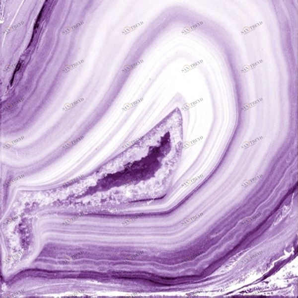 Арт-панель на холсте Alex Turco Minerals Purple Agate PURPLEAGATE