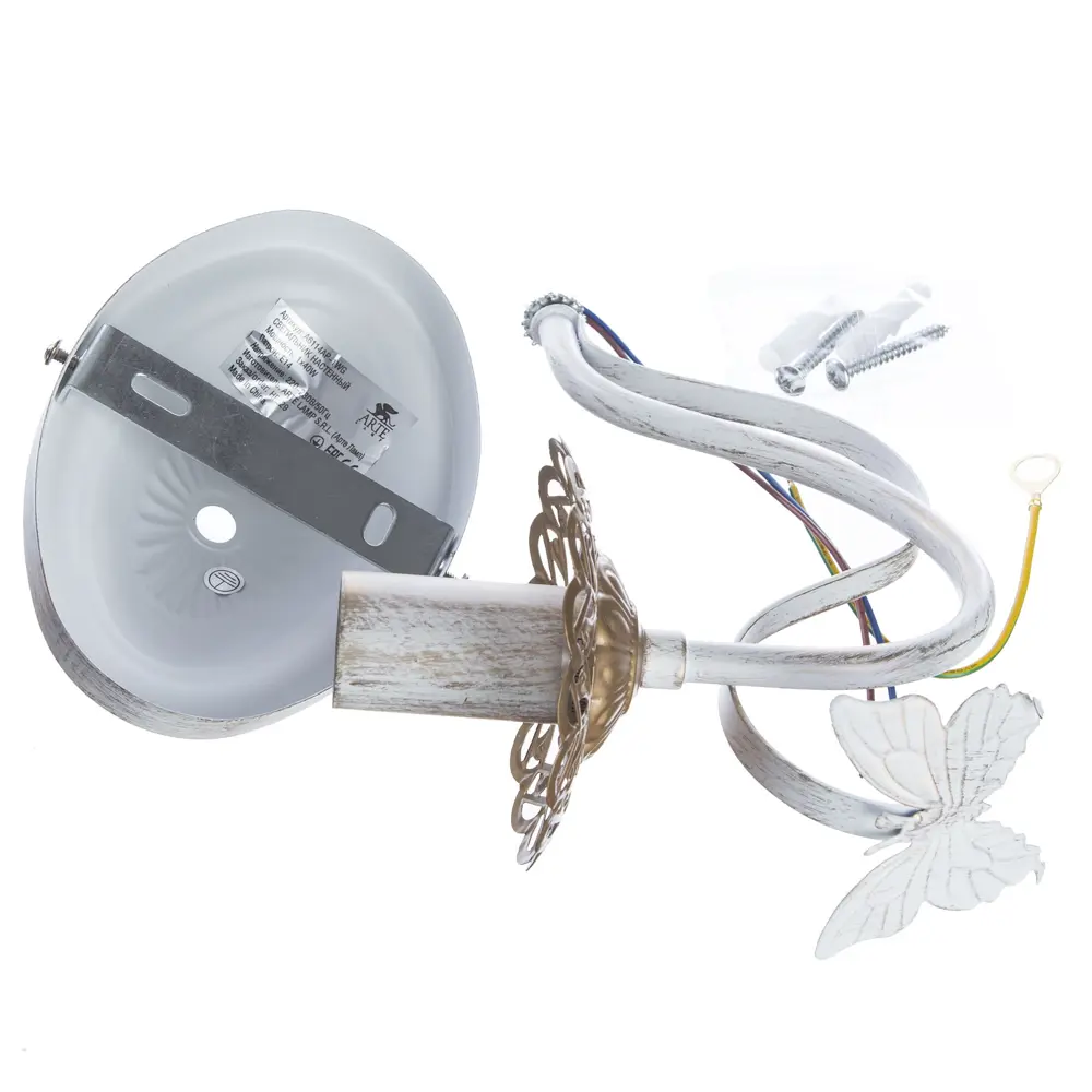 Бра Ali 1xE14x40 Вт, цвет белое золото Arte Lamp STLM-2207008 - Вид №6