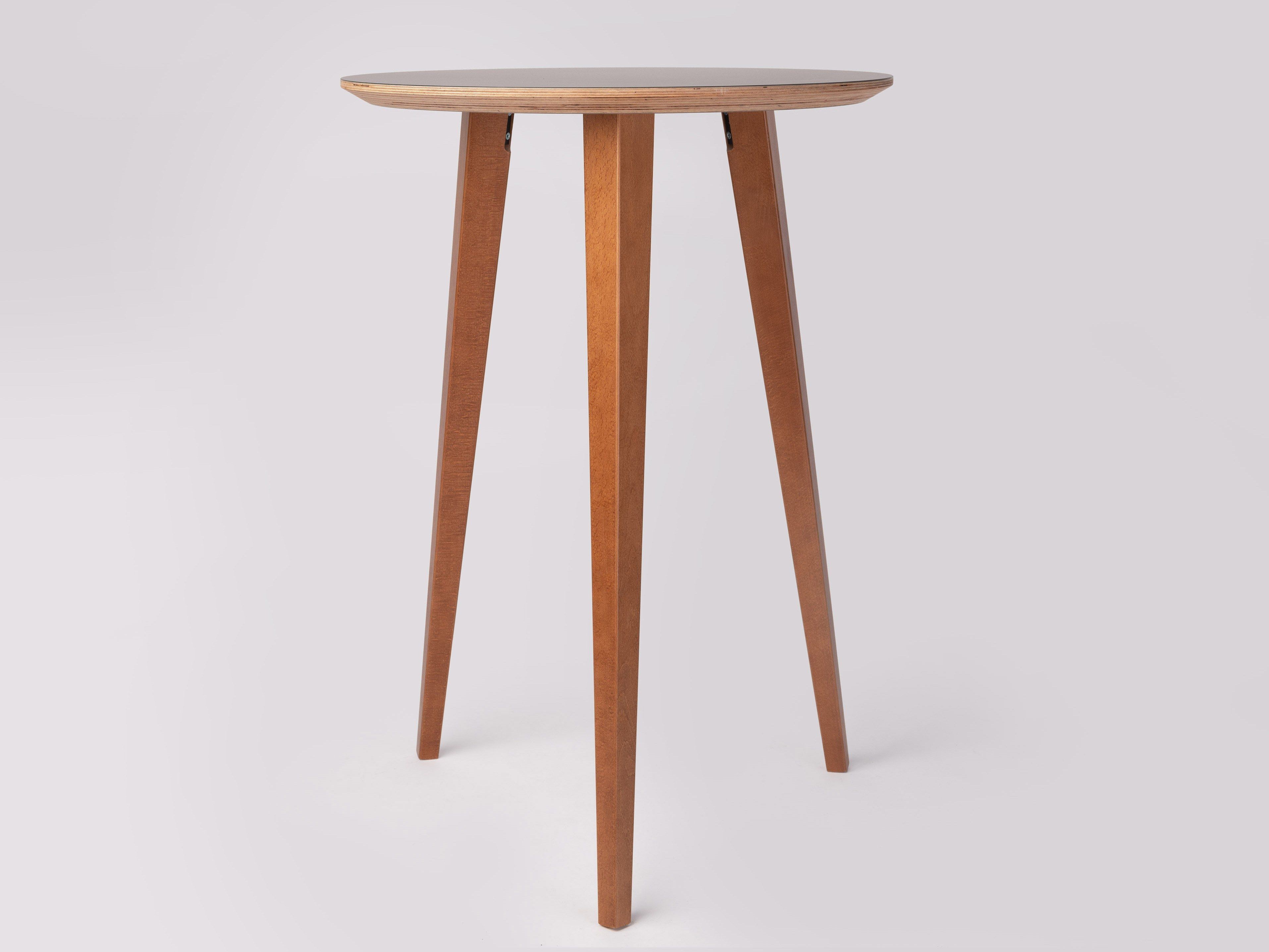 Высокий круглый стол из бука ONDARRETA Боб ARCH-00001867