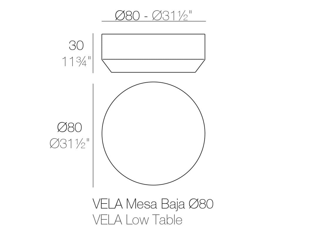 Круглый стол из полиэтилена Vondom ARCH-00047066 - Вид №5