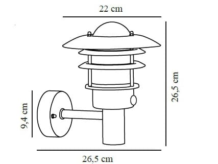 Металлический настенный светильник Nordlux Lonstrup ARCH-00112940 - Вид №2