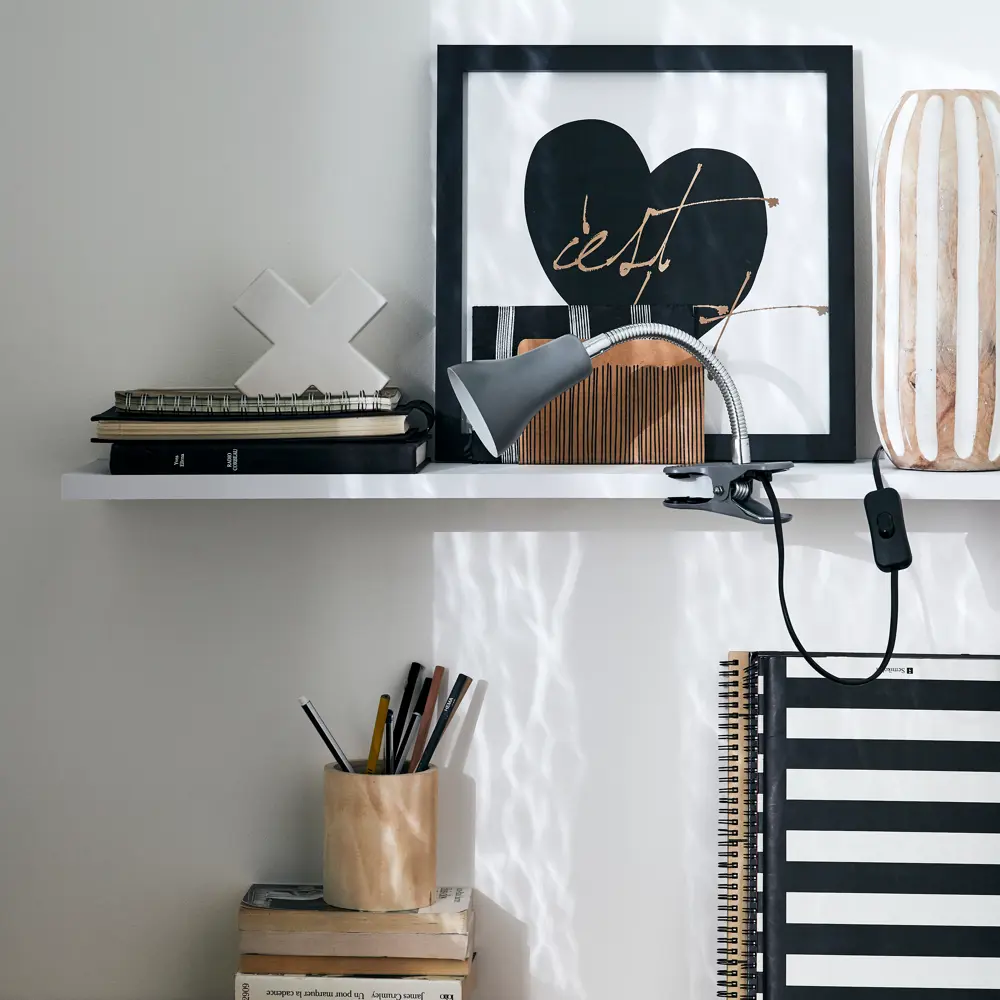 Настольная лампа рабочая KREAFORTA «Salta» цвет серый STLM-2104040 - Вид №1