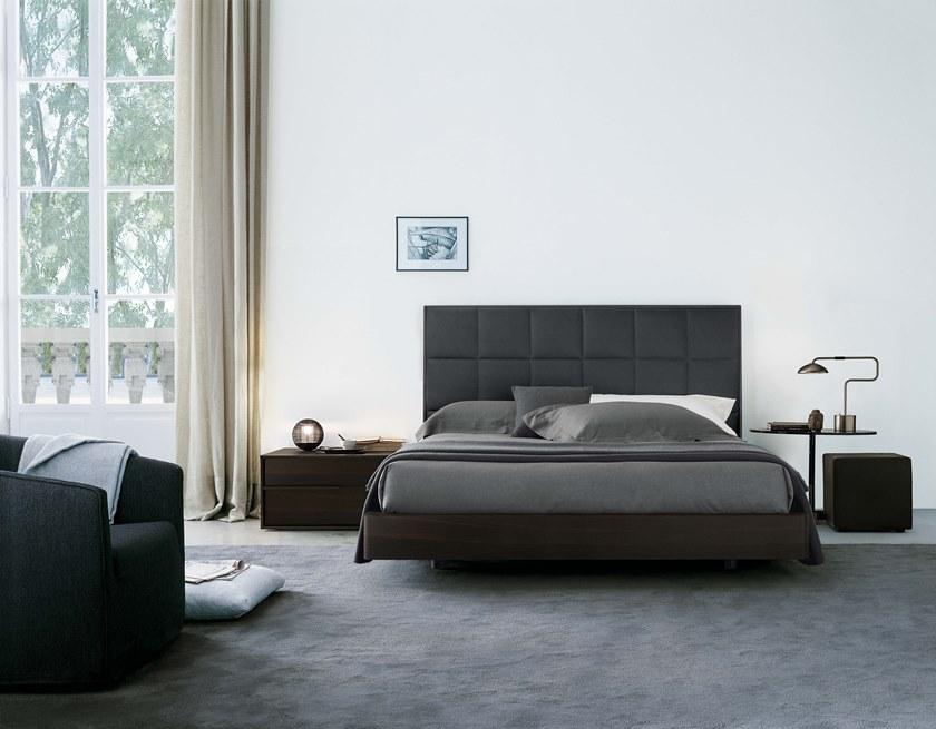 JESSE Двуспальная кровать из дуба с мягким изголовьем Plaza sun-id-1413184 - Вид №1